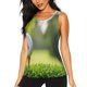 thumbnail image 1 of Fotbe golf ball perched on a tee Blusas Sin Mangas para Mujer – Estilo Casual, Corte Suelto, Slim-Fit, Cuello Redondo Deportivo, Tops de Verano para Gimnasio y Yoga-Large, 1 of 7