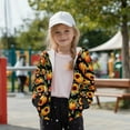 thumbnail image 5 of Xixirimido Pumpkins Sunflower Fall Leaf Printed Hoodies for Girls Boys Zip Up Hoodie Sweatshirt Teen Lightweight Fall Winter Jacket Casual Long Sleeve Pullover Top for 9-11 Years, 5 of 7