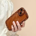 thumbnail image 3 of Case for iPhone 14, Clear Soft [Back & Edge Airbag Shock-Absorbing] Non-Yellowing Crystal TPU Silicone Shockproof Bumper Phone Cover Slim Candy Colors Transparent Phone Shell for Women - Brown, 3 of 18