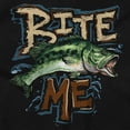 thumbnail image 2 of Funny Fishing Humor Bite Me Joke Womens Slim Fit Graphic Tee Brisco Brands S, 2 of 5