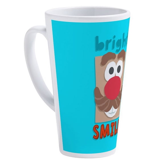 CafePress - Mr. Potato Head Bright Smile - 17 Oz White Ceramic Latte Mug