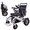 Gray, variant on Alton Mobility - WOLF - Foldable Lightweight Heavy Duty Electric Wheelchair 330 lbs Max Load 500W 13 Miles - BLACK LEATHER