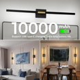 thumbnail image 4 of Apliques de Pared iThird Recargables 80 cm Batería 10000mAh Negro Juego de 2, 4 of 9