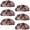 Multicolored 3, variant on PhooArto 6 Pcs Cup Drawer Pulls, Skull Head Pattern Shell Shape Handles Cabinet Knobs for Dresser Cupboard Closet Wardrobe with Screws