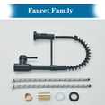 thumbnail image 4 of Black Kitchen Faucets with Pull Down Sprayer, Black Spring Commercial Kitchen Sink Faucet 1 Hole Stainless Steel Faucet for Kitchen Sink, RV Farmhouse, 4 of 10