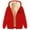 Red, variant on Aboser Sherpa Lined Fleece Jacket Women Zip Up Hoodie Sweatshirt Cute Heart Printed Jackets Warm Winter Coats Long Sleeve Plush Outerwear with Pockets