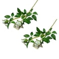 thumbnail image 3 of 2 Pcs Simulation Rose Flowers, Silk Rose Simulated Flower, Silk Rose Bud, Roses Branch Artificial Flower for Weddings and Home Decor 26", 3 of 5