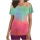 thumbnail image 2 of Fiudx Camisetas para Mujer Top de Trabajo Informal con Cuello En V y Manga Corta Estampado a La Moda para Mujer, 2 of 4