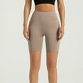 thumbnail image 2 of Kopltyrfg High Waist Biker Swim Shorts — Womens Quick Dry Multi-Sport Jammers Khaki S, 2 of 9