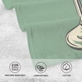 thumbnail image 5 of Yayeee 2 Pack Hand Towels for Bathroom 100% Cotton 16" x 28" Soft Absorbent Kitchen Towel, Lemon Glass, 5 of 7