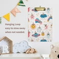 thumbnail image 6 of FMSHPON Magic Unicorn Little Cute Smiling Weather Clipboard Hardboard Wood Nursing Clip Board and Pull for Standard A4 Letter 13x9 inches, 6 of 7