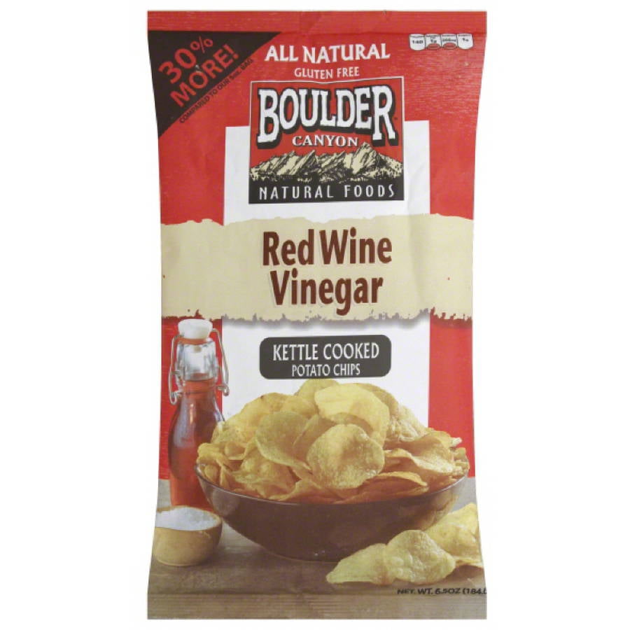 Boulder Canyon Red Wine Vinegar Kettle Cooked Potato Chips, 6.5 oz