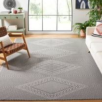 SAFAVIEH Augustine Kaiden Geometric Area Rug, Ivory/Black, 9' x 12'