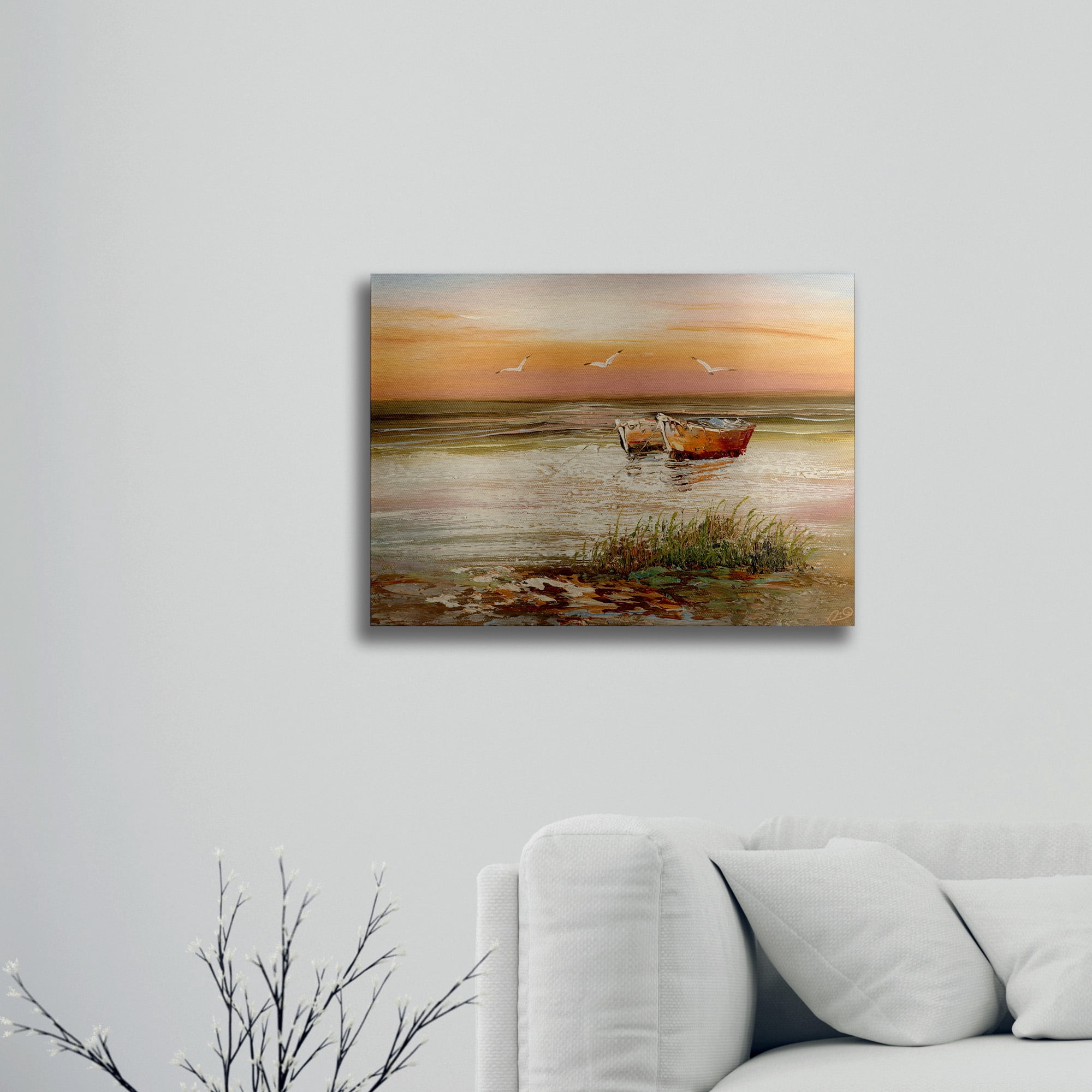 Trademark Fine Art 'Florida Sunset' Brushed Aluminum Wall Art Art by Masters Fine Art