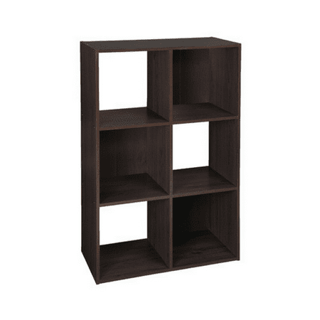Closetmaid Multi-Purpose Laminated Wood 6-Cube Storage Organizer, Espresso, 5 pound capacity