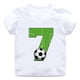 thumbnail image 3 of Camiseta de algodón con estampado de números de fútbol para niños y niñas, divertida camiseta de dibujos animados para cumpleaños de 1, 2, 3, 4, 5, 6, 7, 8 y 9 años, 3 of 5