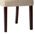 thumbnail image 3 of High Back Fabric Upholstered Dining Chairs with Nailhead Trim, Beige, Set of 2, 3 of 8