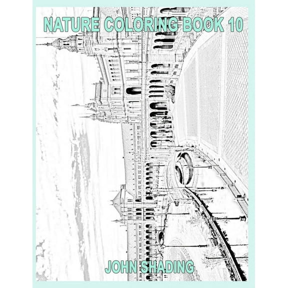 Nature Coloring Nature Coloring Book 10, Book 1, (Paperback)