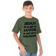thumbnail image 3 of Jesus Is My Savior Not My Religion Crewneck T Shirts Boy Girl Teen Brisco Brands M, 3 of 6