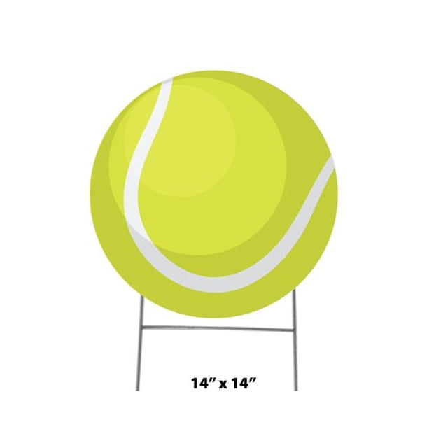 Advanced Graphics 3453 14 x 14 in. Tennis Ball Icon Yard Sign