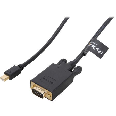 UPC: 0065030852395 | StarTech.com Model MDP2VGAMM6B Black Mini DisplayPort to VGA Adapter Converter Cable Male to Male