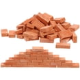 thumbnail image 1 of LOVEVER 100 Pcs Briques Micro Paysage Mini Modèles Ornement Miniature Blocs de Construction Cheminée de Maison de Poupée Rouge Table de Sable, 1 of 6
