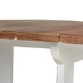 thumbnail image 4 of 48" Foldable Round Solid Mango Dinning Table Natural / White, 4 of 11