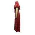 thumbnail image 4 of Vestidos Largos Casuales Vestido maxi ajustado con estampado floral Abertura lateral Traje de vacaciones para mujer (Rojo L) Ygjytge para Mujer Rojo T M, 4 of 8
