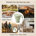 thumbnail image 6 of CNDRLEF Collapsible Silicone Travel Cup – Leakproof, BPA-Free Reusable Foldable Water Bottle with Carry Loop, 4 Colors for Hiking, Gym, & Commutes | Compact & Portable, 6 of 10