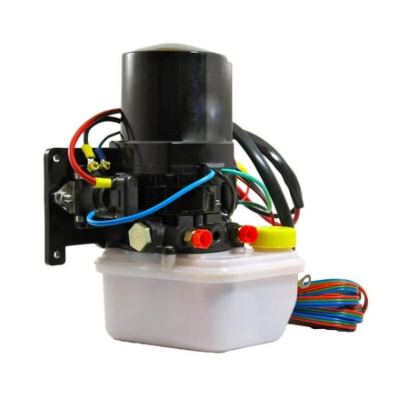 12V Hull Mount Tilt Trim Motor Pump Reservoir Assembly Compatible with MerCruiser Bravo One Two Three Alpha One Gen II Oildyne Mercury 14336A22 14336A25 14336A31 88183A12