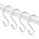 thumbnail image 1 of Metal Shower Curtain Hooksrust Resistant S Shaped Hooks Hangers For Shower Curtains, Kitchen Utensils, Clothing, Towels12pcs, 1 of 5