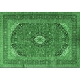 thumbnail image 1 of Ahgly Company Indoor Rectangle Medallion Emerald Green Traditional Area Rugs, 5' x 8', 1 of 4