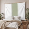 thumbnail image 3 of Sage Green Striped Tapestry for Bedroom Wall Hanging Tapestry, Modern Geometric Abstract Art Ceiling Backdrop Tapestries Poster Blanket Wall Decor for Teens Room Living Room Dorm 59" x 79", 3 of 8