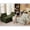 Beige Green, variant on Modular 2-Seat Armless Sofa | Ideal for Reading Nooks and Small Apartments | Soft Corduroy Upholstery | Relieves Long - Sitting Discomfort