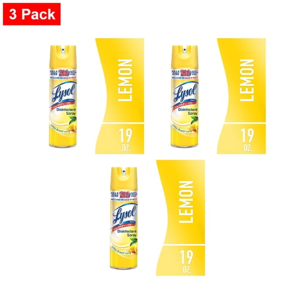Lysol Disinfectant Spray Lemon Breeze 19 oz - 3 Pack