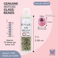 thumbnail image 3 of Miyuki Delica Seed Beads – Size 11/0 (1.6 mm), DB2522, Gold Plate Platinum-Lined, 7.2 g, Approx. 1440 Beads, 3 of 7