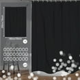 thumbnail image 2 of Dznils Cortina de Ducha Extra Larga de PEVA Negra con Ganchos Resistente a los Hongos, 70" Ancho x 78" Alto, Paquete de 2, 2 of 7