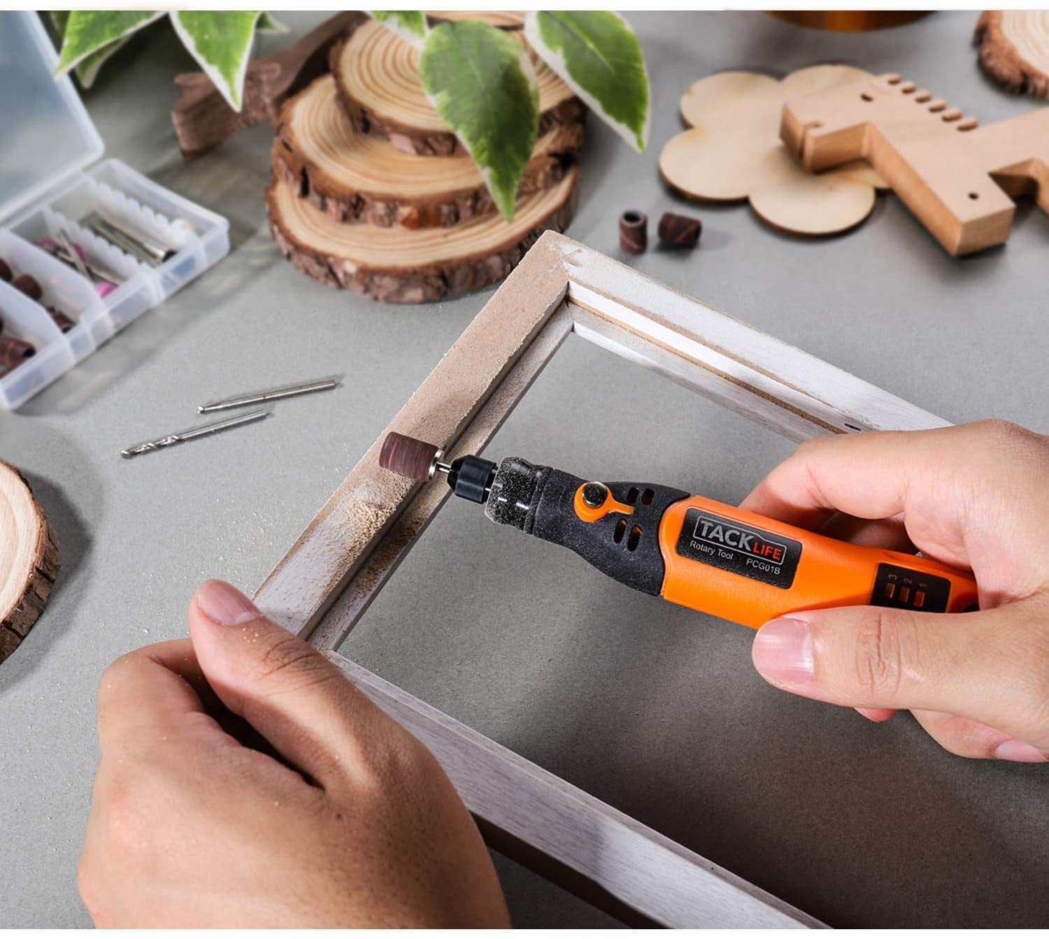 Tacklife 3.7V Cordless Rotary Tool Portable Nail Polishing USB Charging 31 Accessories in Nepal at NPR 4823 Rating 5