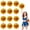 Color+Gold, variant on Cheerleading Pom Poms 14 Pcs with Finger Holes, Cheer Pom Poms for Dance and Sports Events, Cheerleading Poms for Team Spirit and Festivals, Matches
