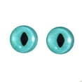 thumbnail image 2 of Bright Turquoise Cat Glass Eyes, 2 of 7