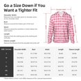 thumbnail image 5 of Hirioo pink argyle for Men's Hawaiian Shirt,Summer Short-sleeve Shirt,Beach Party Shirt-X-Large, 5 of 7