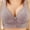 Purple, variant on Hrsba Womens Summer Bra,Plus Size Bra for Womens,Woman's Lace Fashion Thin Style Ventilate Front Buckle Bra Without Steel Rim