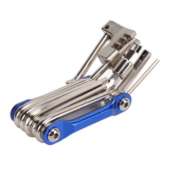 Bike Repair Tool, Daily Operations 11 In 1 Easy Carry 11 In 1 Bicycle Tool For Household Maintenance Tools Blue,Black