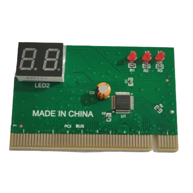 Bearachild Placa base profesional de 2 dígitos, analizador ISA PCI, pantalla Digital portátil, tarjeta postal de diagnóstico, accesorios de Electrónica miscelánea