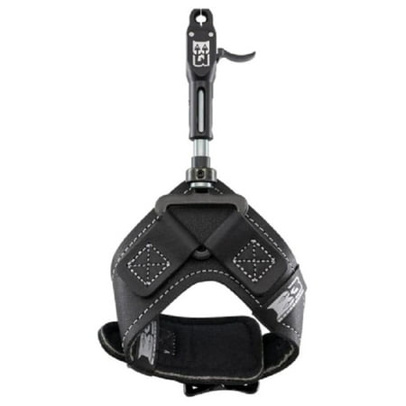 Rival Double-Caliper Aluminum Bow Release Aid with Swivel Connector System | Curved Trigger Design & Anodized Jaws | Archery Gear Black