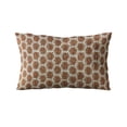thumbnail image 5 of Plutus Brands Brown Plutus Eyelashes Dot Luxury Throw Pillow 18 in x 18in, Double Sided 18" x 18", 5 of 9