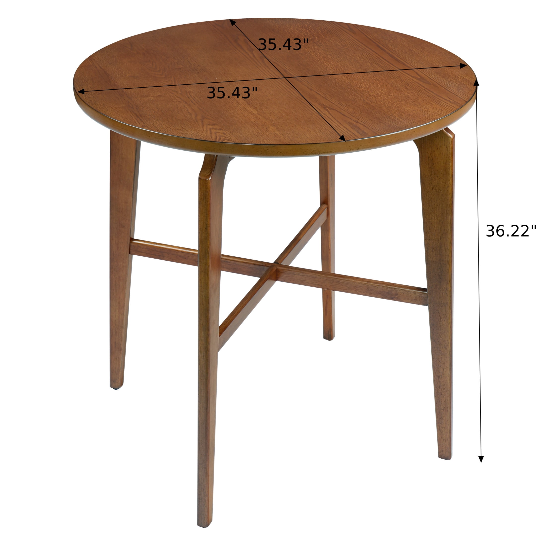 Christopher Knight Home 36"H Round Wooden Bar Table for Kitchen, Dining Room or Home Bar, Walnut