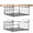 Black, variant on YOYTOO 2 Pack Under Shelf Basket, Cabinet Storage Hanging Baskets Organizer Wire Rack Shelves for Kitchen Pantry, Black