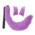 thumbnail image 4 of Ensemble 3 Pcs Oreilles et Queue en Peluche Ajustables pour Carnaval Halloween Robe Femmes Filles violet, 4 of 10