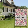 thumbnail image 4 of Spring Summer Multicolored Flower Leaves Garden Flag 28x40 Inch Double Side for Outdoor Courtyard Garden Decor Flowers Welcome Holiday Flag for Outside Decoration, 4 of 6